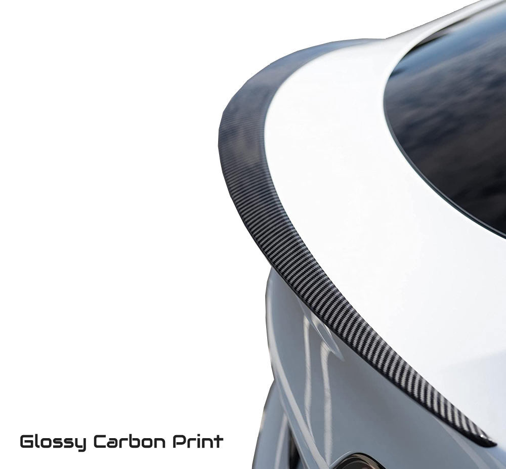 Tesla Model Y Rear Trunk Spoiler - Glossy Carbon Print - 1