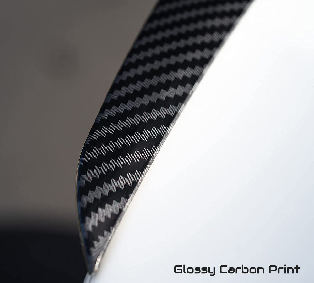Tesla Model Y Rear Trunk Spoiler - Glossy Carbon Print - 2